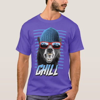 Camiseta Trendy Chill Bear Winter Poster Premium 