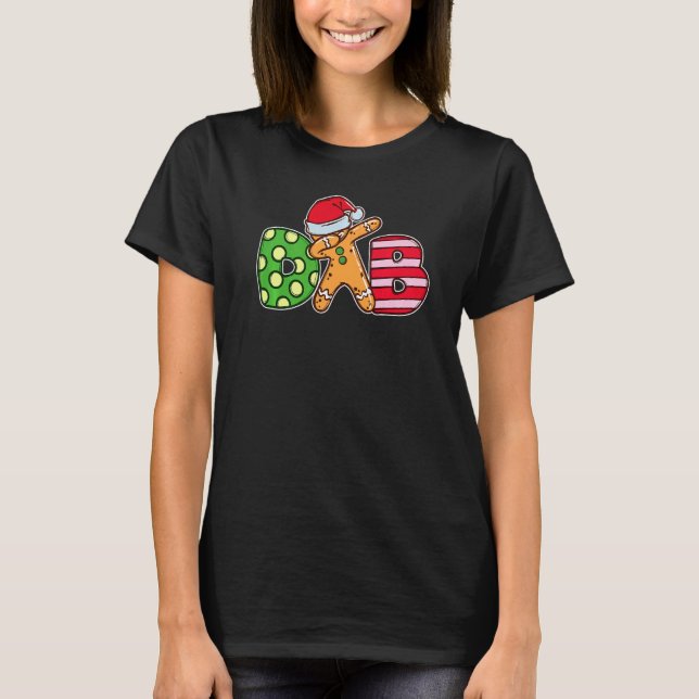 Camiseta Trendy Dab Dabbing Gingerbread Dancing Merry Chris (Anverso)