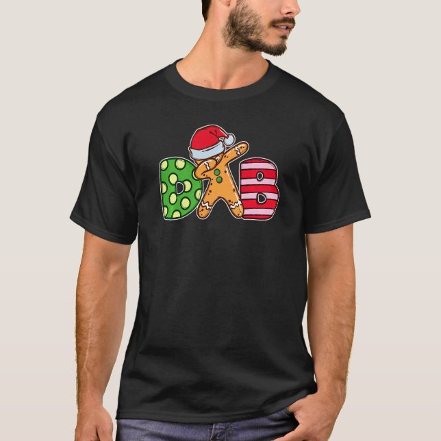 Camiseta Trendy Dab Dabbing Gingerbread Dancing Merry Chris (Anverso)