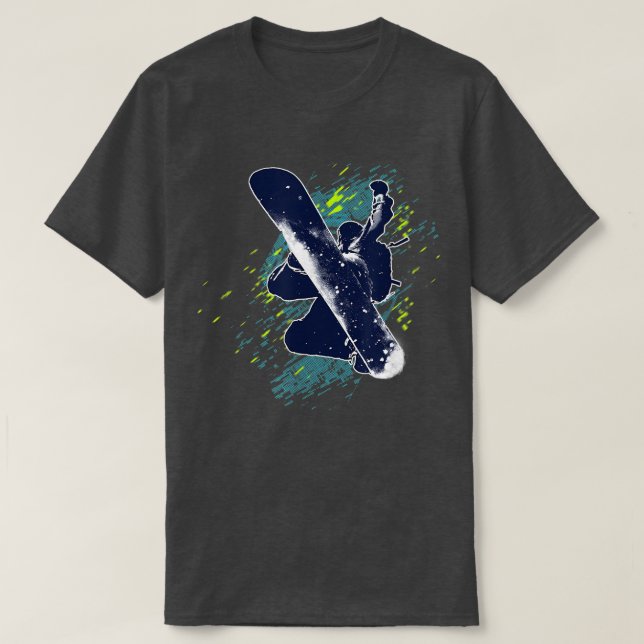 Camiseta Trendy Etreme Sports Winter Snowboard Poster  (Diseño del anverso)