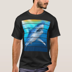 Camiseta Trendy Graphic Shark Photo Panels