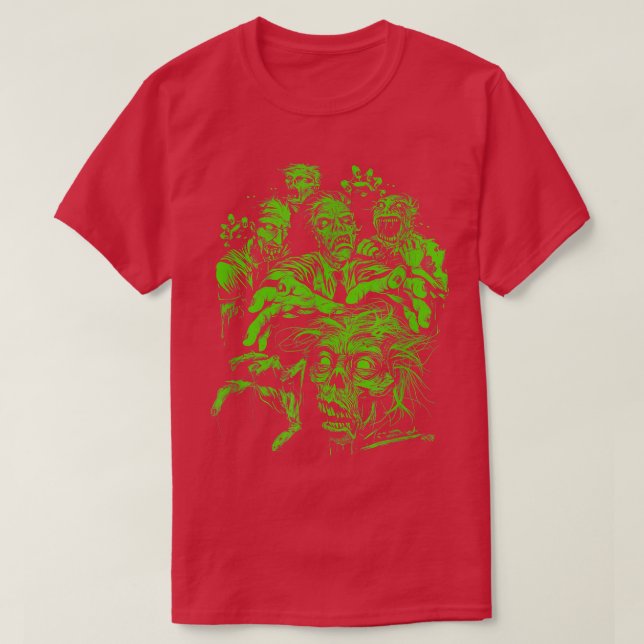 Camiseta Trendy Halloween Zombie Fright Night  (Diseño del anverso)