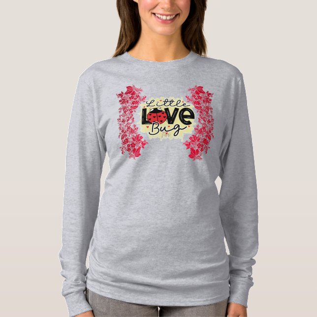 Camiseta Trendy Love Bug Día de San Valentín Long Sleeve (Anverso)