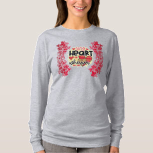 Camiseta Trendy My Heart Día de San Valentín Long Sleeve