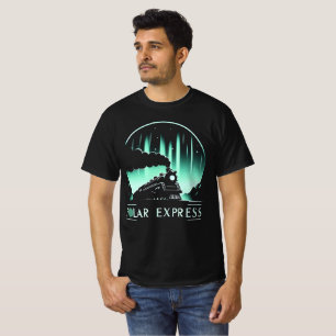 Camiseta Trendy Polar Express Train Hombre Negro 