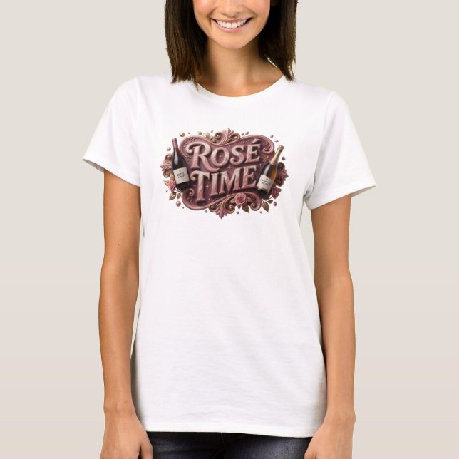 Camiseta Trendy Rosa ROS TIME Quote (Anverso)