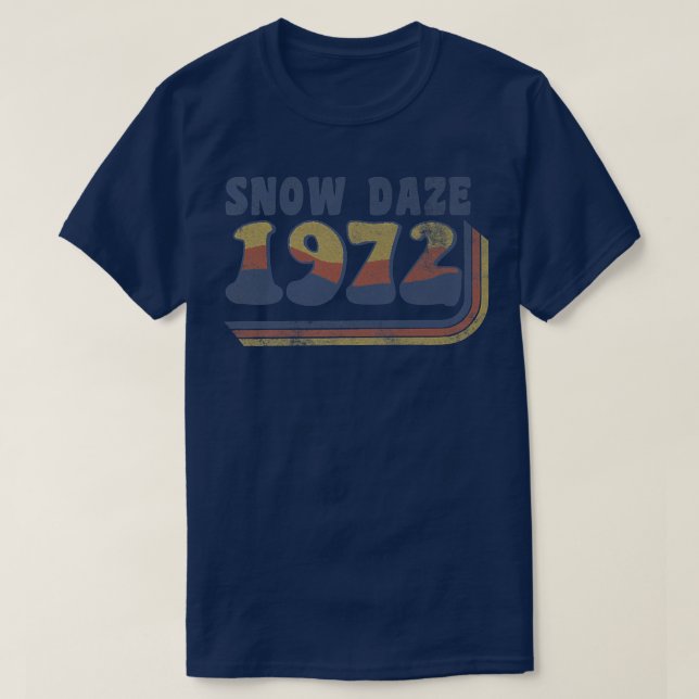 Camiseta Trendy Snow Daze 1972 Vintage  (Diseño del anverso)