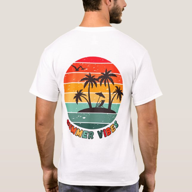 Camiseta trendy "summer vibes" t-shirt (Reverso)