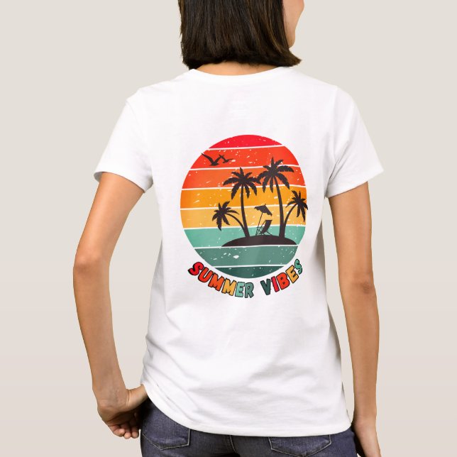 Camiseta trendy "summer vibes" t-shirt (Reverso)
