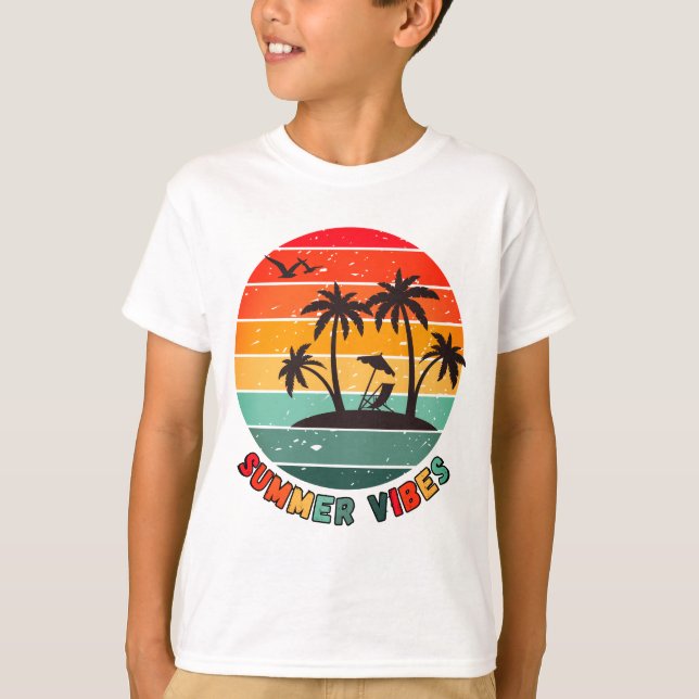 Camiseta trendy "summer vibes" t-shirt (Anverso)