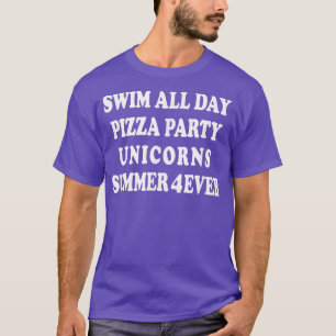 Camiseta Trendy Unicorn Pizza Fiesta List T-Shirt