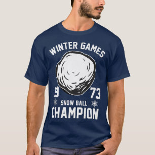 Camiseta Trendy Winter Games Vintage Snow Ball Champion