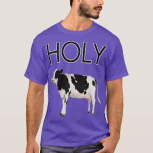 Camiseta Trendy z unisex adulto Holy Cow , Red, Small US