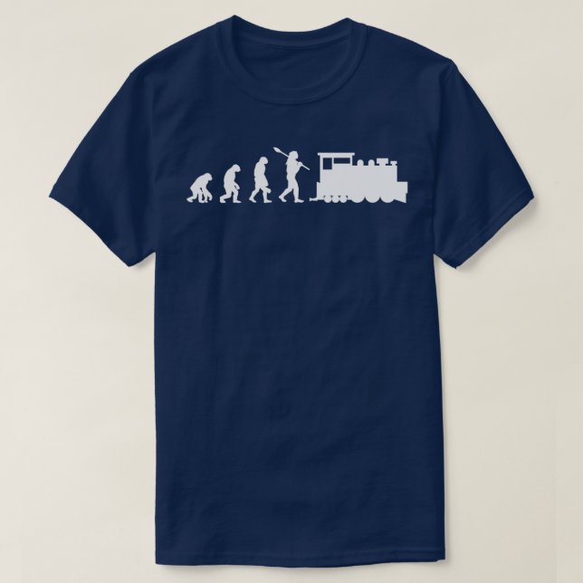 Camiseta Trenes de Conductor de Trenes de Evolución 1 (Diseño del anverso)