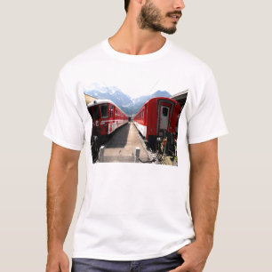 Camiseta Trenes de Engelberg en los Alpes suizos
