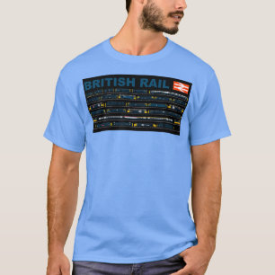CAMISETA TRENES DE FERROCARRIL BRITÁNICOS
