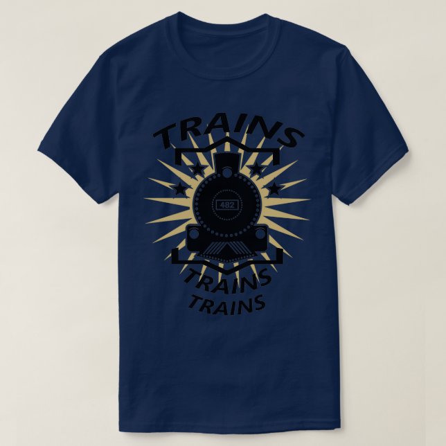 Camiseta Trenes de los trabajadores ferroviarios de locomot (Diseño del anverso)