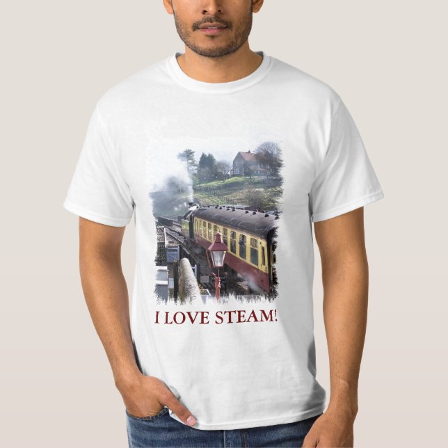 CAMISETA TRENES DE VAPOR (Anverso)