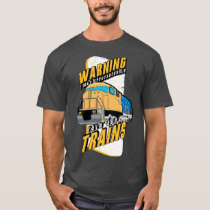 Camiseta Trenes Motor de vapor de ferrocarril 2
