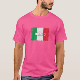 Camiseta Trento Italia Ciudad con bandera italiana