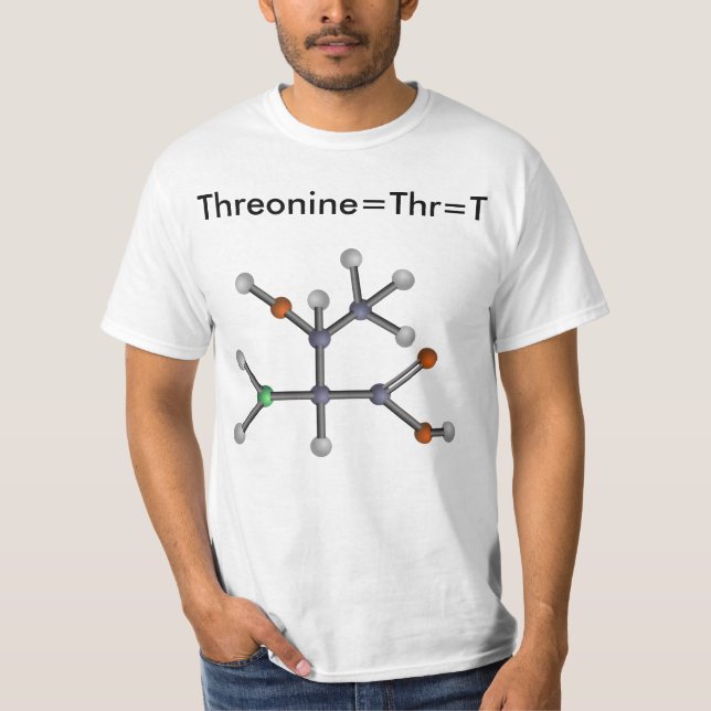 Camiseta Treonina (aminoácido) (Anverso)