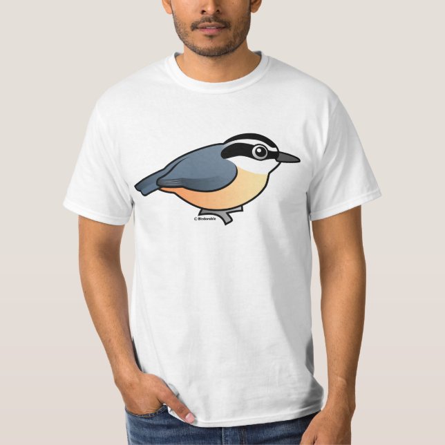 Camiseta Trepatroncos de pecho rojo (Anverso)
