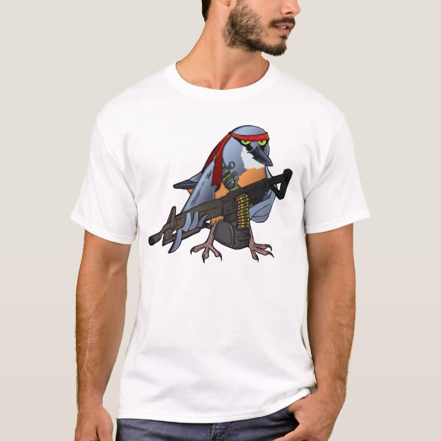 Camiseta trepatroncos del Rambo-estilo (Anverso)