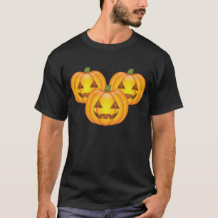 Camiseta Tres adorables calabazas de Halloween Jack O’Lante