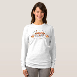 Camiseta Tres adorables fantasmas beben café