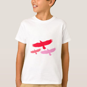 Camiseta Tres Águilas Volando (Rojo)