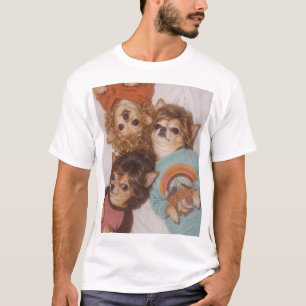 Camiseta Tres amigos Chihuahua con el pelo grande de los 80