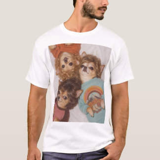 Camiseta Tres amigos Chihuahua con el pelo grande de los 80