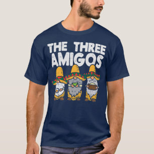 Camiseta Tres amigos: Gnomes mexicanos cutan cinco de mayo
