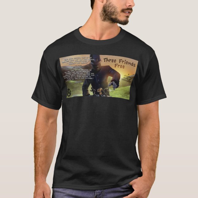Camiseta Tres amigos liberan la cubierta (Anverso)