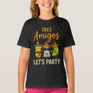 Camiseta Tres Amigos Tequila Salt Lime Cinco De Mayo