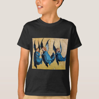 CAMISETA TRES ÁNGELES EN AZUL