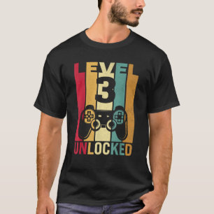 Camiseta Tres años tres niño de cumpleaños hijo gracioso ju