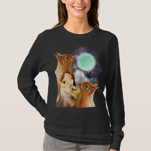 Camiseta Tres ardillas de luna