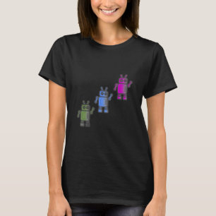 Camiseta Tres asombrosos robots retro