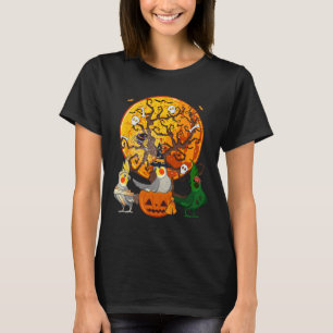 Camiseta Tres Atiels De Halloween Como La Mummy Bruja Zombi
