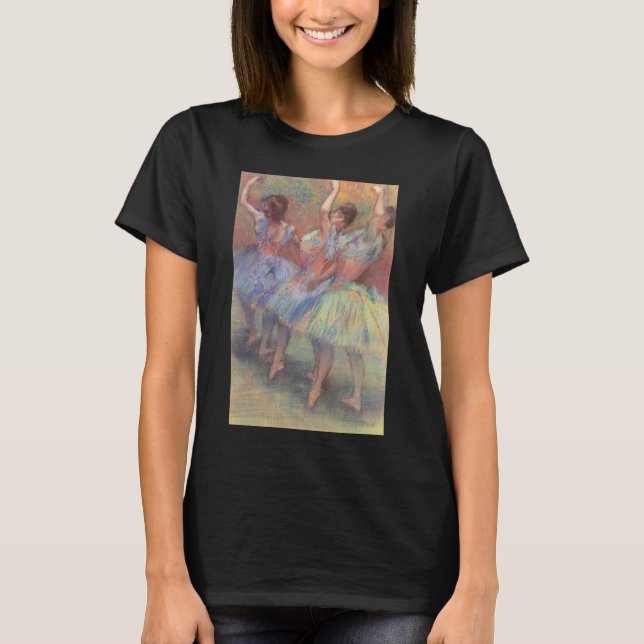 Camiseta Tres bailarinas de Edgar Degas, arte de ballet de  (Anverso)