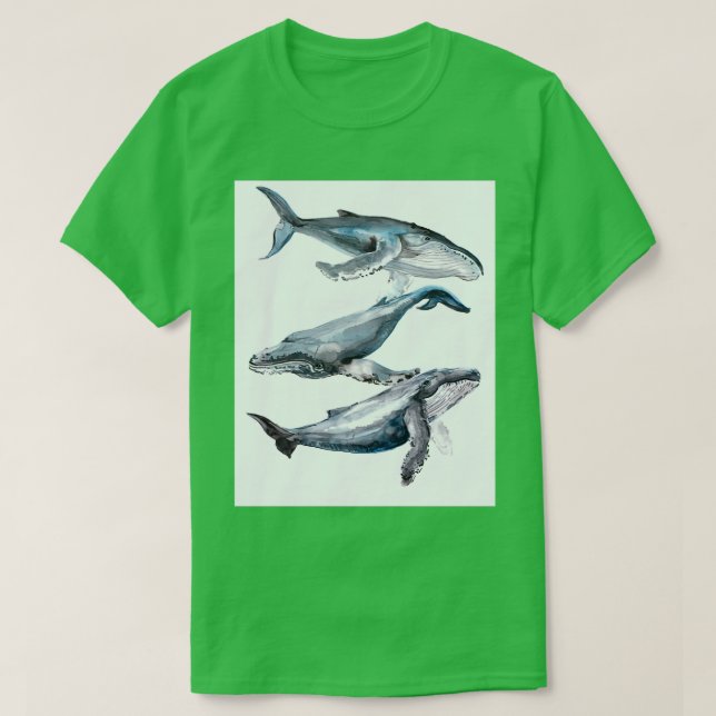 Camiseta Tres ballenas (Diseño del anverso)