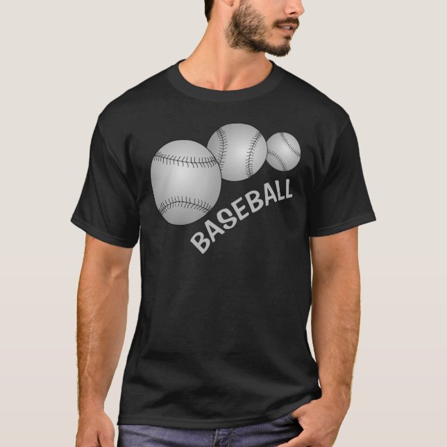 Camiseta Tres Baseballs (Anverso)
