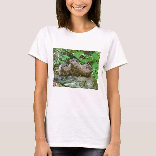 Camiseta Tres bebé Groundhogs (Anverso)
