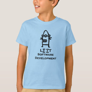 Camiseta Tres bots oculares leen el desarrollo de software