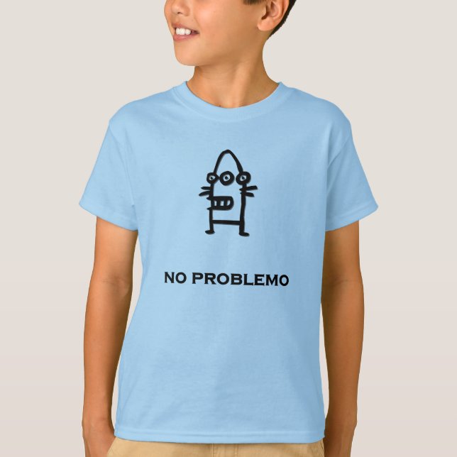 Camiseta Tres bots oculares no hay problema (Anverso)