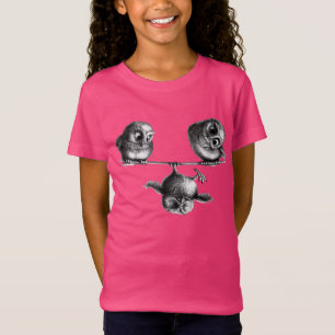 Camiseta Tres búhos ricas y divertidas - Libertad y divers