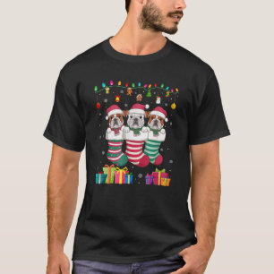 Camiseta Tres Bulldoges ingleses en broma niños Chicas cómi