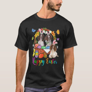 Camiseta Tres Bunny English Springer Spaniel En Huevo De Pa