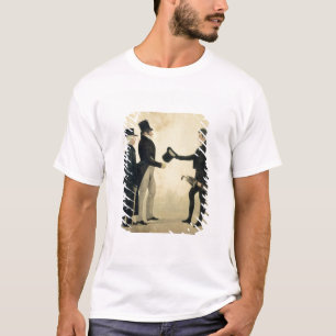 Camiseta Tres caballeros que se saludan (w/c y tinta w
